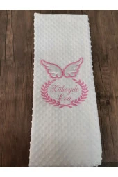 MİNİK ADIMLAR Isme Özel Melek Kanatlı Bebek Battaniyesi - 2