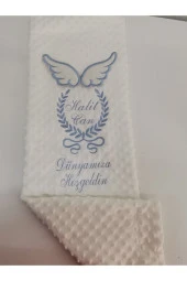 MİNİK ADIMLAR İsme Özel Nakışlı Battaniye - 3