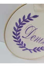 MİNİK ADIMLAR İsme Özel Nakışlı Kapı Süsü İsimli Balonlu Sevimli Ayıcıklı - 4