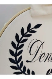 MİNİK ADIMLAR İsme Özel Nakışlı Kapı Süsü İsimli Balonlu Sevimli Ayıcıklı - 5