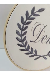 MİNİK ADIMLAR İsme Özel Nakışlı Kapı Süsü İsimli Balonlu Sevimli Ayıcıklıkap - 3