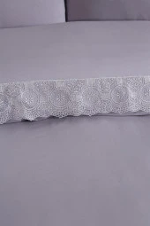 Fransız Dantelli Perihan Çeyizlik Nevresim Takımı Gri thumbnail 2