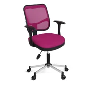 Türksit 807 File Çalışma Koltuğu Metalik Gri Boyalı Ayak Pembe - 1