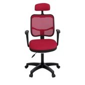 Türksit 817 File Çalışma Koltuğu Plastik Ayak Kırmızı - 1