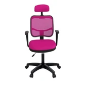 Türksit 817 File Çalışma Koltuğu Plastik Ayak Pembe - 1