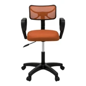 Türksit Buse Çalışma Koltuğu Plastik Ayak Turuncu - 1