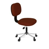 Türksit Eko Kolçaksız Çalışma Koltuğu Metalik Gri Boyalı Ayak Kahverengi - 1