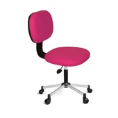 Türksit Eko Kolçaksız Çalışma Koltuğu Metalik Gri Boyalı Ayak Pembe - 1