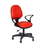 Türksit Kozmo Şef Çalışma Koltuğu Deri Kirmizi - 1