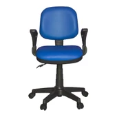 Türksit Kozmo Lux Kollu Çalışma Koltuğu Kumaş P,Mavi - 1