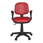 Türksit Kozmo Lux Kollu Çalışma Koltuğu Kumaş Kırmızı - 1