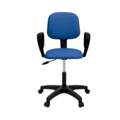 Türksit Eko Kollu Çalışma Koltuğu Deri P,Mavi - 1