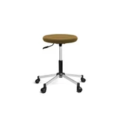 Türksit Tabure Dökme Sünger File Metalik Gri Boyalı Ayak Krem - 1