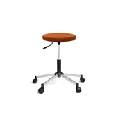 Türksit Tabure Dökme Sünger File Metalik Gri Boyalı Ayak Turuncu - 1