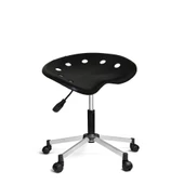 Türksit Nil Amortisörlü Tabure Metalik Gri Boyalı Ayak Siyah - 1