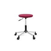 Türksit Tabure Dökme Sünger File Metalik Gri Boyalı Ayak Pembe - 1