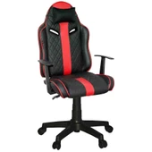 Türksit Quattro Mini Yönetici ve Oyuncu Koltuğu Siyah Kırmızı - 1