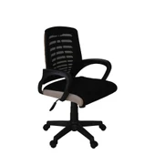 Türksit Karizma File Çalişma Koltuğu Plastik Ayak Siyah -Krem - 1