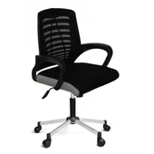 Türksit Karizma File Çalişma Koltuğu Metalik Gri Boyalı Ayak Siyah-Gri - 1