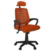 Türksit Karizma File Müdür Koltuğu Plastik Ayak Turuncu - 1