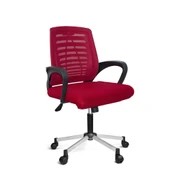 Türksit Karizma File Çalişma Koltuğu Metalik Gri Boyalı Ayak Kırmızı - 1