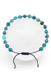 Renkli Kuvars Doğal Taş Makrome Örme Bileklik Küp Kesim thumbnail 1