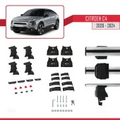 Citroen C4 2020 ve Sonrası ile uyumlu ACE-4 Ara Atkı Tavan Barı GRİ - 3