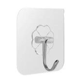 5'li Paket Pratik Şeffaf Yapışkanlı Askılar, Su ve Yağ Dayanıklı - Ağır Yük Taşıma Kapasitesi, Mutfak ve Banyo İçin - 4