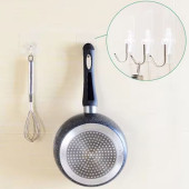 5'li Paket Pratik Şeffaf Yapışkanlı Askılar, Su ve Yağ Dayanıklı - Ağır Yük Taşıma Kapasitesi, Mutfak ve Banyo İçin - 7