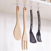 5'li Paket Pratik Şeffaf Yapışkanlı Askılar, Su ve Yağ Dayanıklı - Ağır Yük Taşıma Kapasitesi, Mutfak ve Banyo İçin - 11