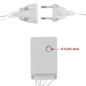 8 Fonksiyonlu 16 Saçaklı Perde Led 3 x 1 (Günışığı) - 4