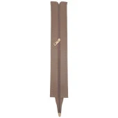 Angel Çanta Aksesuar 40 cm Derili Fermuar Vizon Renk Light Gold Metalli - 2
