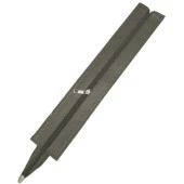 Angel Çanta Aksesuar 40 cm Derili Fermuar Haki Renk Gümüş Metalli - 1