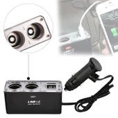 Space Çift USB'li Çoklu Çakmak Soketi thumbnail 1