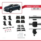 Renault Captur II 2019 ve Sonrası ile uyumlu ACE-4 Ara Atkı Tavan Barı GRİ - 4