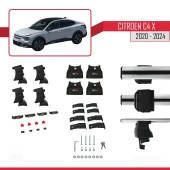 Citroen C4X 2020 ve Sonrası ile uyumlu ACE-4 Ara Atkı Tavan Barı GRİ - 3