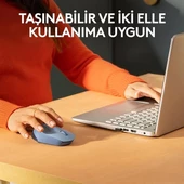 LOGITECH M171 Kablosuz Nano 1000DPI Açık Mavi Mouse 910-006866 - 3