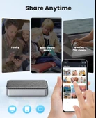 2,5 İnç SATA HDD/SSD Sabit Disk Muhafazası, Kişisel Depolama ve Özel Bulut, APP Bağlantısı, Akıllı Yedek Manyetik Kapak - 3