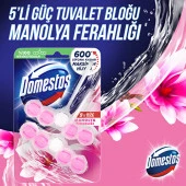 Domestos WC Blok 5'Li DuoPack Manolya 100 Gr - 3