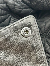 Fiocchi Sırt Desenli Kadın Deri Ceket - 7