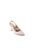 Papuçcity Wzy 02817 8,5 Cm Topuklu Kadın Arkası Açık Stiletto Ayakkabı - 6