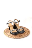 Papuçcity Wzy 02708 9 Cm Topuklu Kadın Sandalet Ayakkabı - 4