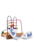 Şirin Bebe 3816 İlk Adım Ortopedik Erkek Bebek Yazlık Keten Ayakkabı - 1