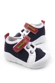 Şirin Bebe 3816 İlk Adım Ortopedik Erkek Bebek Yazlık Keten Ayakkabı - 3