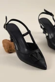 Ceylan 3913 Kadın 6 Cm Topuklu Arkası Açık Ayakkabı - 11