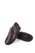 Walkenzo 3901 Ortopedik Hakiki Deri Erkek Sandalet Ayakkabı thumbnail 8