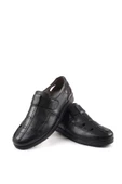 Walkenzo 3901 Ortopedik Hakiki Deri Erkek Sandalet Ayakkabı - 4