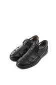 Walkenzo 3901 Ortopedik Hakiki Deri Erkek Sandalet Ayakkabı - 3