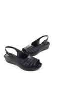Walkenzo 3785 Ortopedik Büyük Numara Kadın Günlük Sandalet thumbnail 1