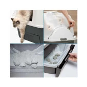 Catit SmartSift Otomatik Kedi Tuvalet Kabı 66x48x63 - 4